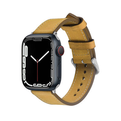 Apple Watch Leer Look Band Armband voor 38mm 40mm 42mm 44mm Serie 7 6 SE 5 4 3 2 1