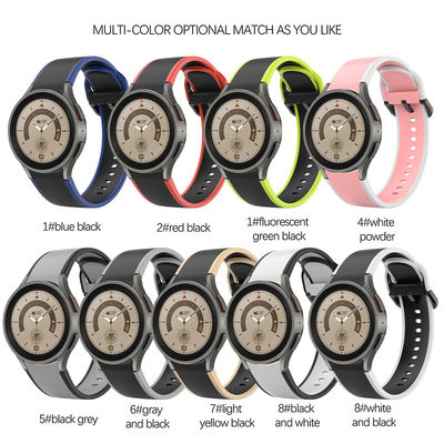 Dubbel gezicht siliconen horlogeband voor Samsung Galaxy Watch 5 40mm 44mm 3-7 dagen levering