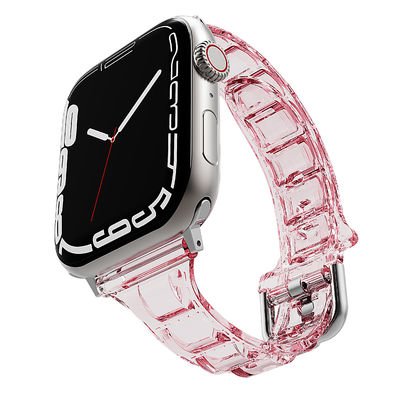 6 kleuren Zachte en comfortabele siliconen horlogeband voor Apple Watch Series 7 41mm 45mm
