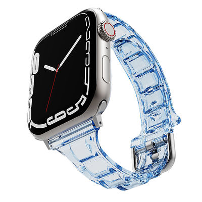 6 kleuren Zachte en comfortabele siliconen horlogeband voor Apple Watch Series 7 41mm 45mm