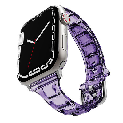 6 kleuren Zachte en comfortabele siliconen horlogeband voor Apple Watch Series 7 41mm 45mm