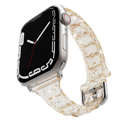 6 kleuren Zachte en comfortabele siliconen horlogeband voor Apple Watch Series 7 41mm 45mm