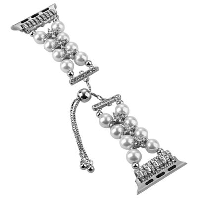OEM ODM Vrouwen Metalen Diamanten Juwelen Armband Armband Mode Handgemaakte horlogebanden Voor iWatch Series 8 7 6 5 4 3 2 1