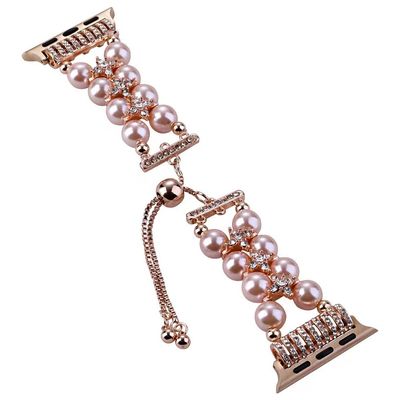 OEM ODM Vrouwen Metalen Diamanten Juwelen Armband Armband Mode Handgemaakte horlogebanden Voor iWatch Series 8 7 6 5 4 3 2 1