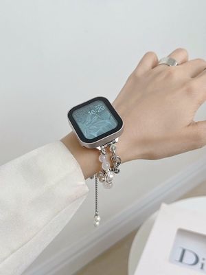 Edelstaal sieradenband voor Apple Watch 38mm Series 8 7 6 5 4 3 2 Smart Watch