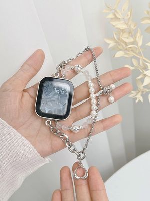 41 mm bandbreedte juwelen roestvrij staal iWatch band voor elegante en vrouwelijke smartwatch