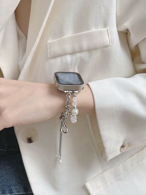 41 mm bandbreedte juwelen roestvrij staal iWatch band voor elegante en vrouwelijke smartwatch